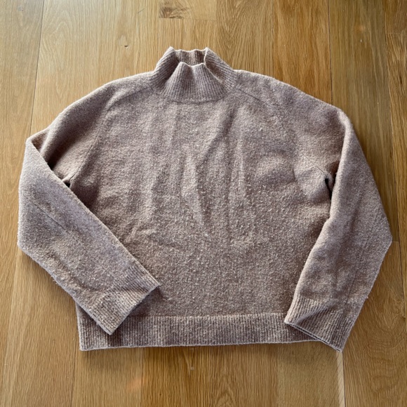 Tan Cashmere Mock Turtleneck Sweater Vince! - Picture 1 of 2